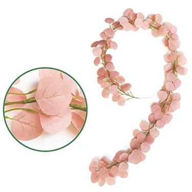 Imagem de Guirlanda de Folhas Penduradas Artificiais - Falsas Realistas Outono Tecido Seda Premium e para Decoração Festa Halloween Casamentos DIY Ambiente Interior Jardim Paisagem Cerca Porta