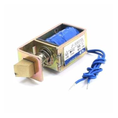 Imagem de JF-0837DL DC 6V 10 mm 15N Moldura aberta fechadura magnética solenoide eletroímã