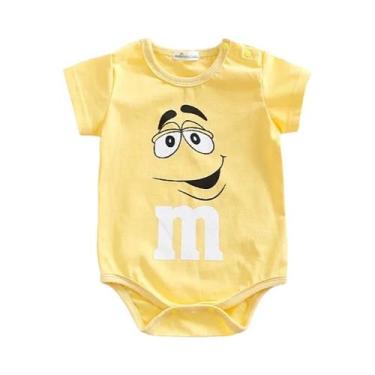 Imagem de Macacão De Algodão Para Bebê Recém-Nascido, Manga Curta, Roupas Fashio