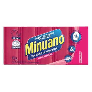 Imagem de Sabão em Barra Glicerinado Toque de Amaciante Minuano 900g