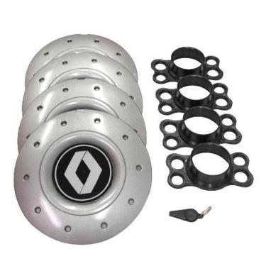 Imagem de Calotas Miollo Renault Logan Aro 14 2007/2017 Amarok Prata