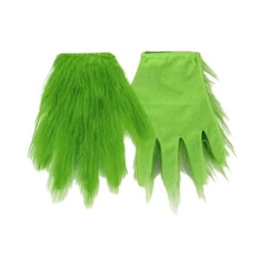 Imagem de Conjunto De Luvas Máscara Verde Para Halloween, Natal, Cosplay, Festa 