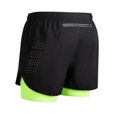 Imagem de Shorts Masculinos De Secagem Rápida 2 Em 1 Para Academia E Corrida, Te