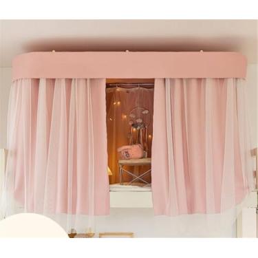 Imagem de Barraca de beliche de malha respirável, cortina de cama estilo princesa para crianças, design leve e elegante, perfeita para festas do pijama e brincadeiras