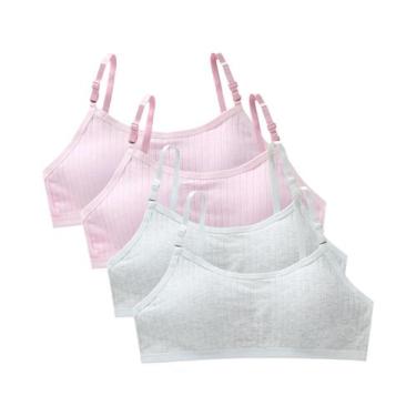Imagem de Sutiãs De Treinamento Para Adolescentes (4 Peças) - Colete Sem Costura