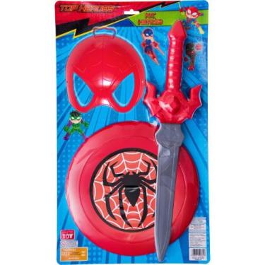 Imagem de Kit Infantil Fantasia Homem Aranha - TOY MASTER