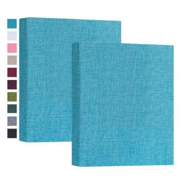 Imagem de Álbum de fotos Mublalbum Small Blue Linen Cover 5x7 Fotos x2