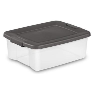 Imagem de Caixas Organizadoras de Plástico Sterilite 25Qt Kit com 18 Unidades co