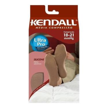 Imagem de Meia 7/8 Silicone Kendall Media Compressão 1811, G, Bege