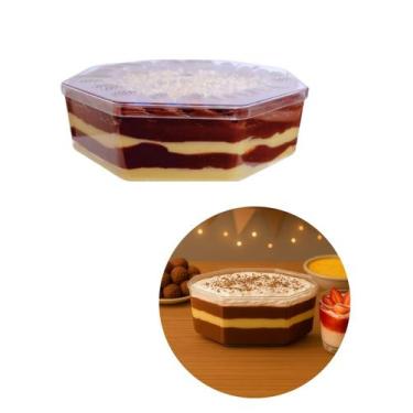 Imagem de Taça Veneza 1,6L Acrilico C/Pé Sobremesa Doce Festa Evento - Crgfestas