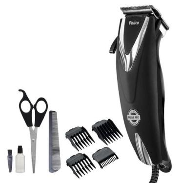 Imagem de Cortador de Cabelos Philco Skull Pro Chrome 9 Em 1 Completa -, Preto, 