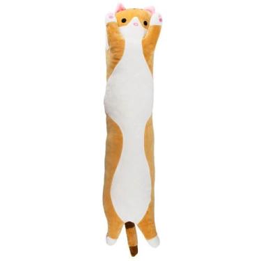 Imagem de Gato Bege Comprido Pede Colo 66cm - Pelúcia - Infinity Presentes