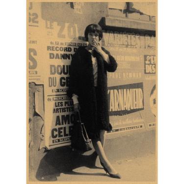 Imagem de Pôster com pintura de parede Art Vivre sa Vie Anna Karina 30x42cm