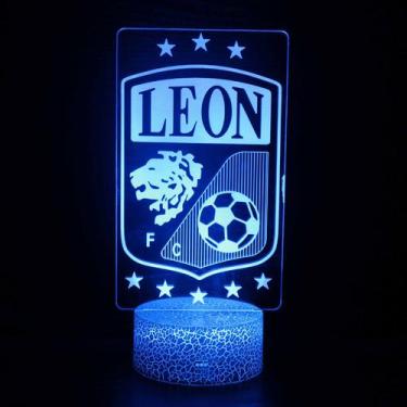 Imagem de LED Night Light Leons 3D que muda de cor para crianças com base - Yiwe