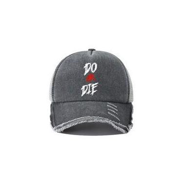 Imagem de Boné de beisebol Mesh Trucker com slogan impresso Do or Die - Yiweisai