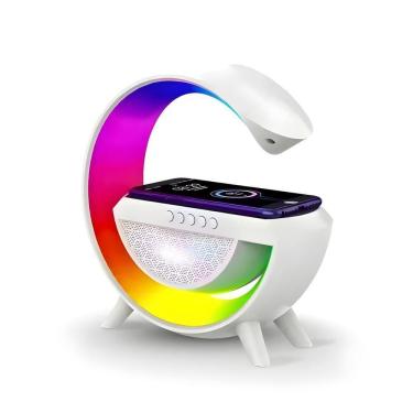 Imagem de Luminária Inteligente Com Caixa De Som E Carregador Indução