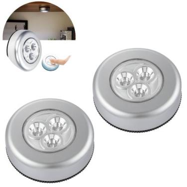 Imagem de 2 Luminárias De Toque Portátil 3 Leds P/ Casa Escritório - Your House 