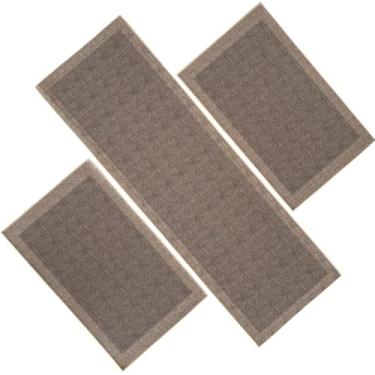Imagem de Kit com 2 Tapete Passadeira Antiderrapante Cozinha Emborrachado NilosDecor