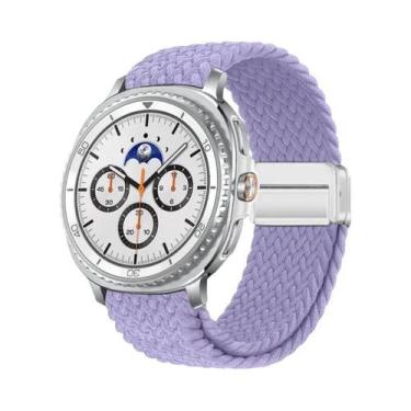 Imagem de Pulseira Magnética De Nylon Trançado Solo Loop De 40mm 44mm 46mm Para 