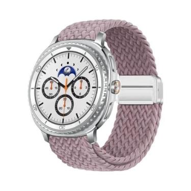 Imagem de Pulseira Magnética De Nylon Trançado Solo Loop De 40mm 44mm 46mm Para 