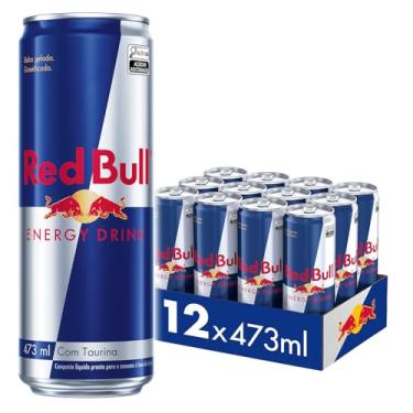 Imagem de Pack de 12 Latas Red Bull Energético, Energy Drink, 473 ml