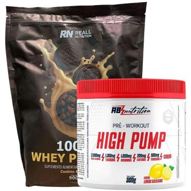 Imagem de Kit Suplemento Pré Treino High Pump Absolut + Whey 100% Puro-Unissex