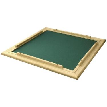Imagem de Suporte Tabuleiro para Jogos de Cartas e Dominó 66x66 cm Madeira Durat