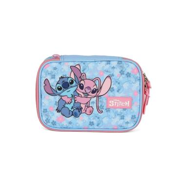 Imagem de Estojo Box Escolar Stitch e Angel 100 pens Meninas Juvenil