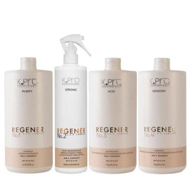 Imagem de Kit Profissional K.Pro Regenér Reconstrutor 4 Passos