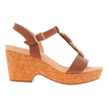 Imagem de Sandália Modare Flatform - Feminina - Marrom - 36, Marrom, 36