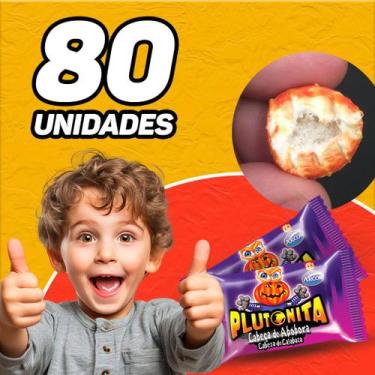 Imagem de Chiclete Plutonita Recheio Ácido Display Caixa com 40Un Cabeça de Abób