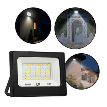 Imagem de Refletor LED Branco Frio 100W Bivolt - Nilo-imports