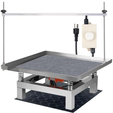 Imagem de BIZOEPRO Mesa de vibração de concreto, aço inoxidável 110 V 120 W, 50 x 50 cm, 50 x 50...