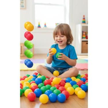 Imagem de Bolinhas Coloridas Piscina 76mm - Kit 25 Unid. Divertidas - Congratula