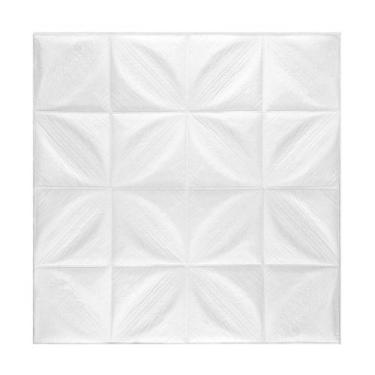 Imagem de Painel 3D Flor Branco 70x70cm Lavável Autoadesivo - Open Star, 3 meses