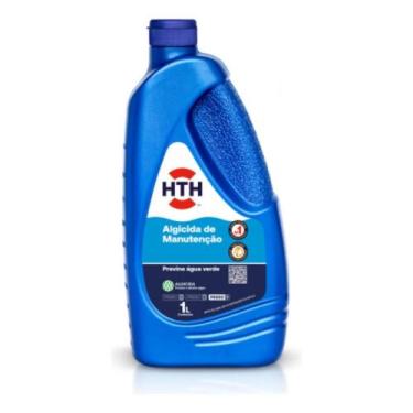 Imagem de Algicida HTH Manutenção 1L Livre Cobre Previne Algas Piscina