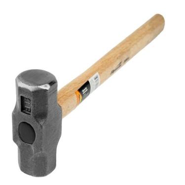 Imagem de Marreta Oitavada 2000g Cabo Madeira Sparta Aço Carbono 300mm