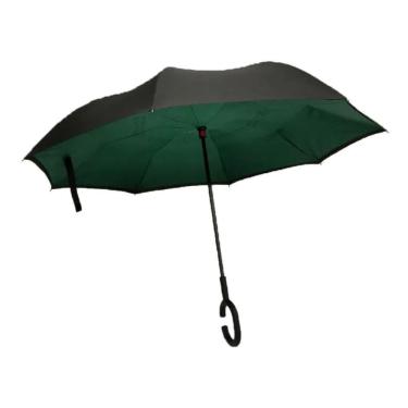 Imagem de Guarda-Chuva Automático Invertido Face Dupla Verde - Quanhe