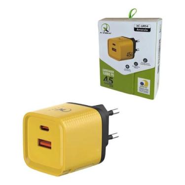 Imagem de Carregador Turbo GaN XCell XCUR54 45W, USBC PD, Parede, Compacto, Supe