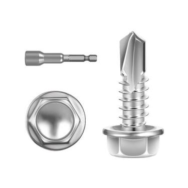 Imagem de Parafusos de chapa metálica 10 x 19 mm (250 unidades) em aço inoxidáve