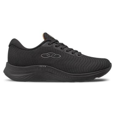 Imagem de Tênis Running Olympikus Feminino Atmos Solado Evasense Leve, 34, Preto