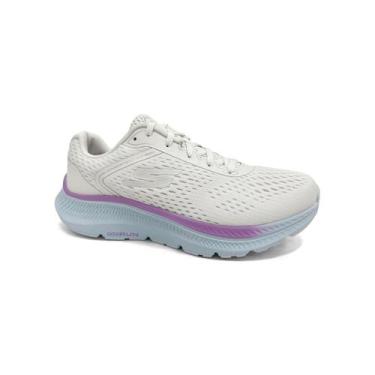 Imagem de Tênis Skechers Go Run Consistent 2.0 128607 Branca, 38, Branco, Azul