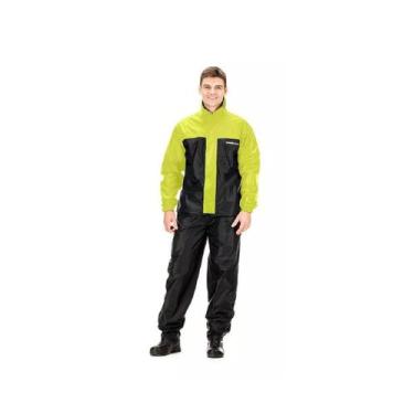 Imagem de Capa chuva pantaneiro nylon luxo c/gola forrada ventilada costas (p) p