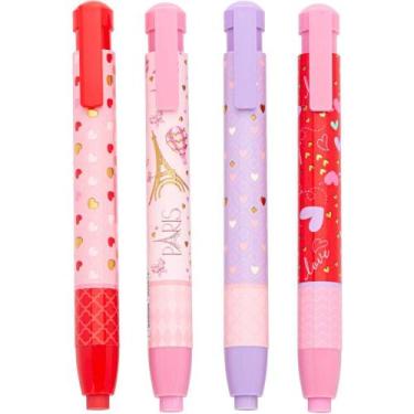 Imagem de Borracha Caneta Love Heart Modelos Sortidos Pote Com 12 - GNA