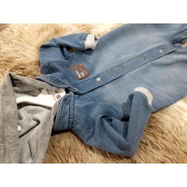 Imagem de macacão jeans marca paraiso tamanho rn (recém nascido)