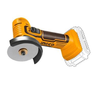 Imagem de Mini esmerilhadeira ingco 3" á bateria 20v mais acessorios cagli7601