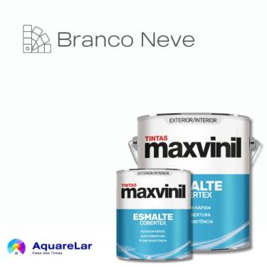 Imagem de Esmalte Cobertex Maxvinil Brilhante, BRANCO NEVE, 3,6L