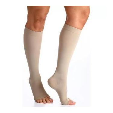 Imagem de Meia 3/4 Panturrilha 862 Premium 20-30 mmHg Ponteira Aberta G Longa Na