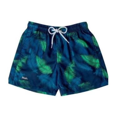 Imagem de SHORTS INFANTIL ESTAMPADO PALM LEAVES MASH Ref:619.40, Azul marinho, M