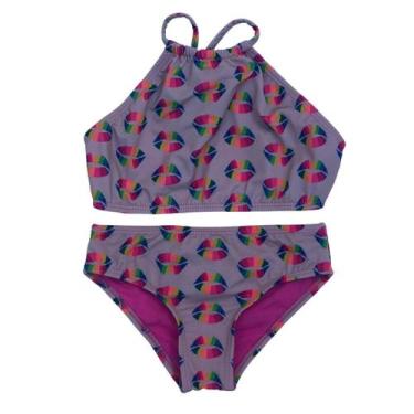 Imagem de Biquíni Infantil Proteção UPF50+ Capri - Kaia Lip's Color - Banho Mari